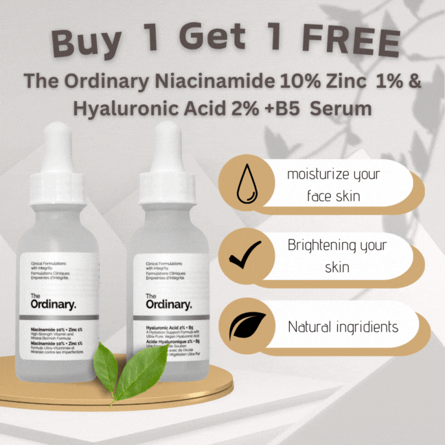 Buy 1 Get 1 FREE The Ordinary Niacinamide 10% Zinc 1% + Hyaluronic Aci – Glossify