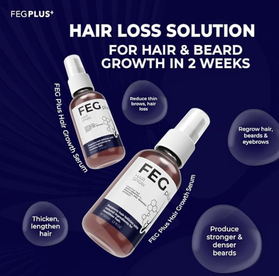 3 FEG PLUS Hair Growth Spray ( Bundle Offer )