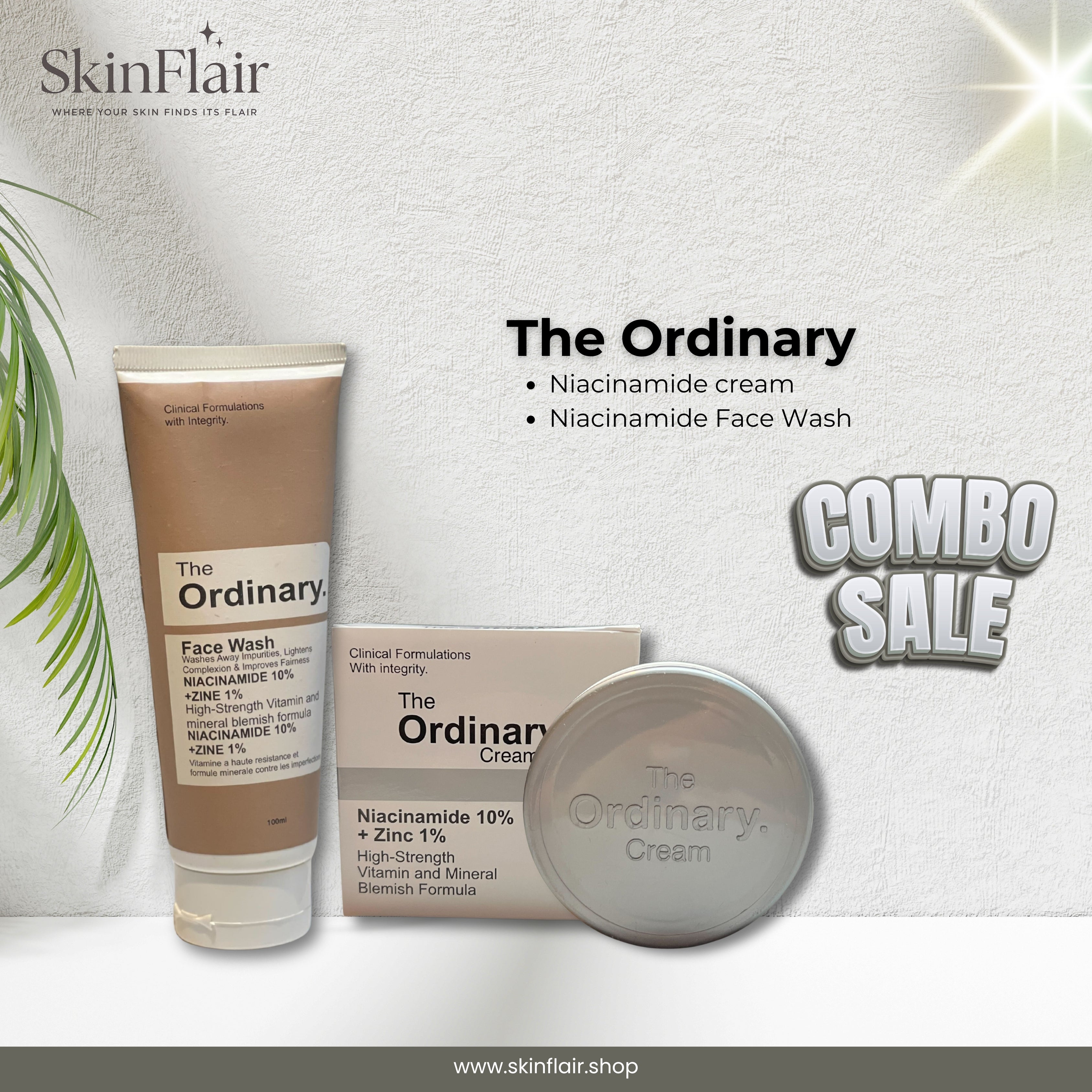 The Ordinary Niacinamide Cream & The Ordinary Facewash.